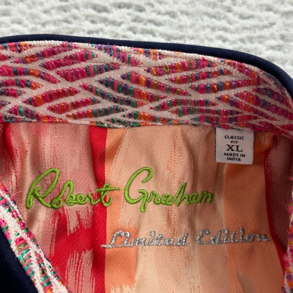 Robert Graham Limited Edition Sheen Shirt Men's Size XL "Rubber Duckies Shark" - Picture 5 of 10